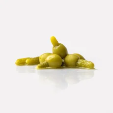 Don Gastronom Olivy Manzanilla s okurkami Pepinillos 280g