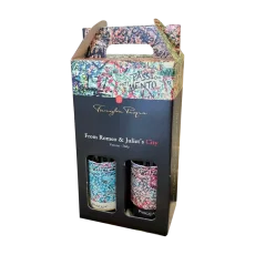 Pasqua giftbox Romeo & Juliet PassioneSentimento Rosso 0,75l + PassioneSentimento Bianco 0,75l