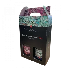 Pasqua PassioneSentimento giftbox Romeo & Juliet Prosecco 0,75l + Prosecco rosé 0,75l
