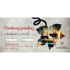 Elektronický poukaz na nákup zboží v hodnotě 2000 Kč na e-shopu VinoHerink.cz.
