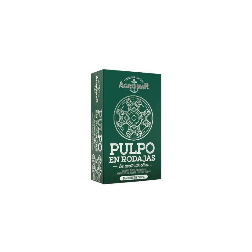Agromar plátky chobotnice v olivovém oleji 120g Agromar plátky chobotnice v olivovém oleji 120g