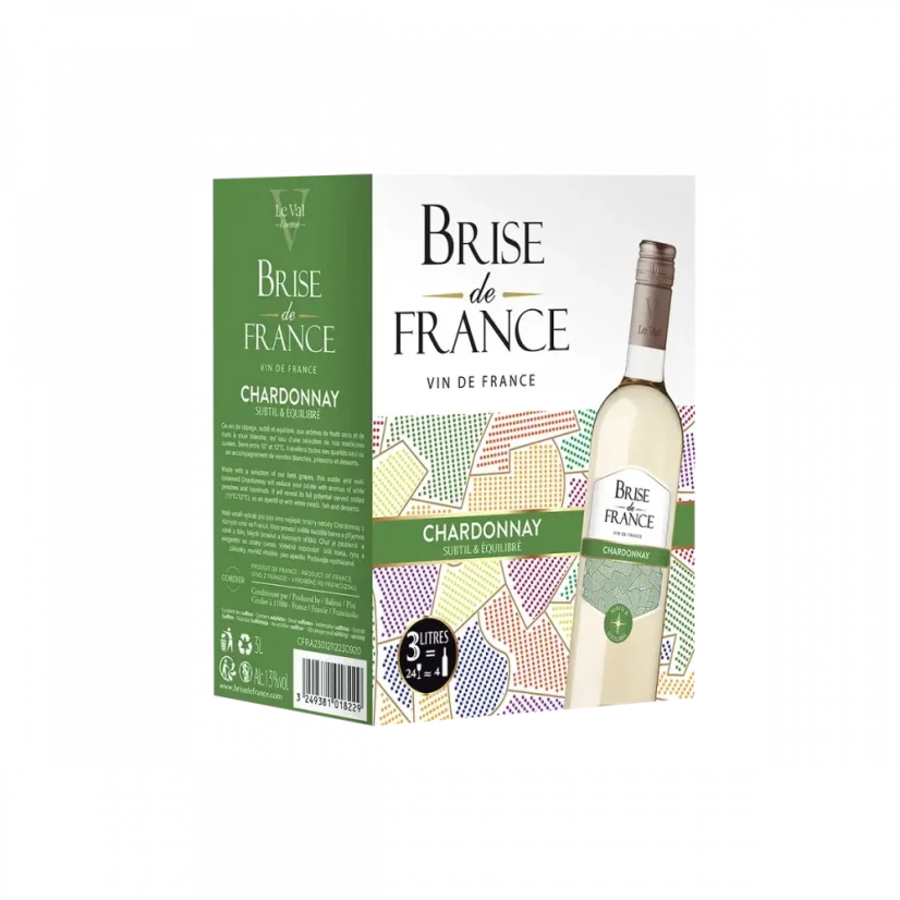 Brise de France Chardonnay, BiB 3L