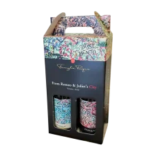 Pasqua giftbox Romeo & Juliet PassioneSentimento Rosso 0,75l + PassioneSentimento Bianco 0,75l