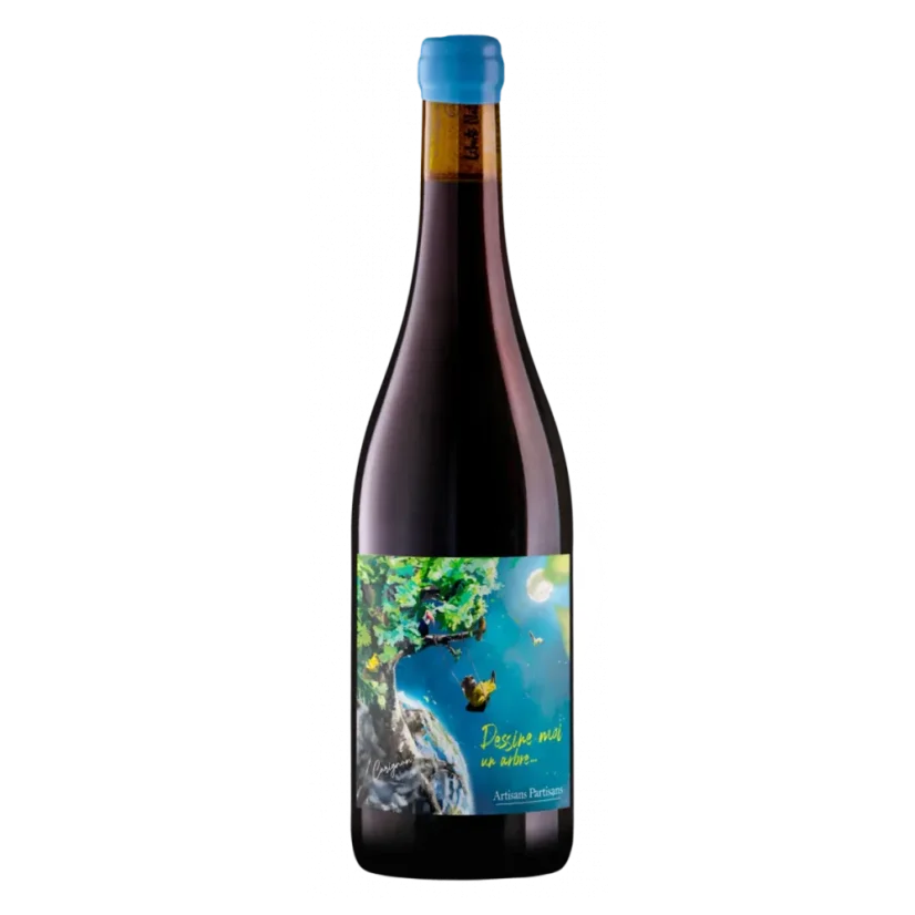 Artisans Partisans Les Naturels | Dessine-moi un arbre, Carignan, Rouge BIO 2024 0,75l