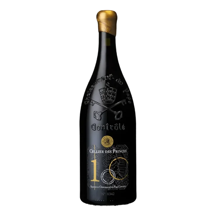 Cellier des Princes Châteauneuf-du-Pape Cuvée Centenaire Numérotée limitovaná edice v dřevěném boxu 1,5l