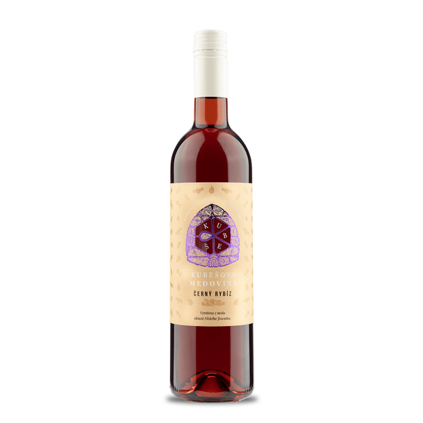 Kubešova  Medovina Černý rybíz 0,75l