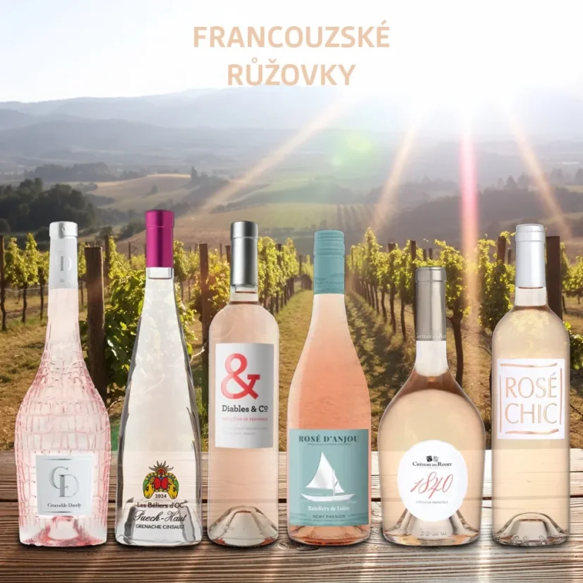 Kolekce francouzské růžovky 6x0,75l