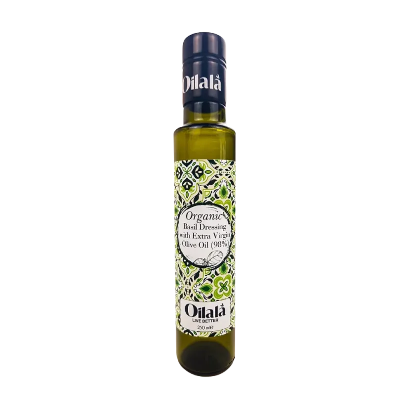 Oilala Extra panenský olivový olej s příchutí bazalky BIO 250ml